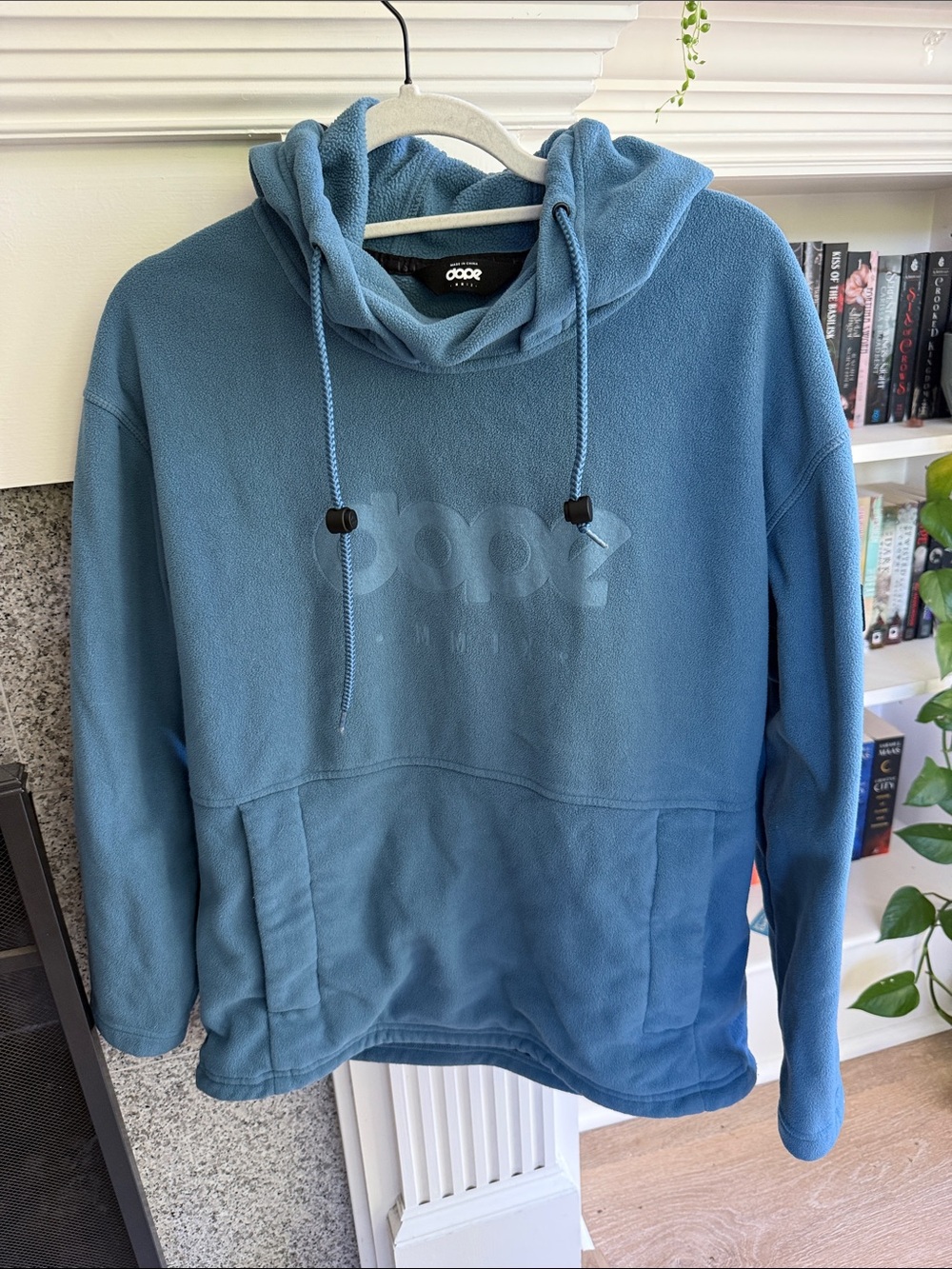 DOPE Snow Blue Pullover Hoodie with Subtle Logo